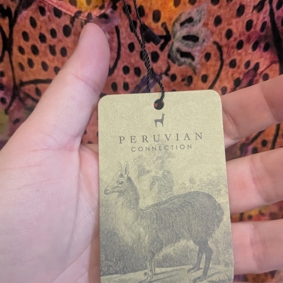 NWT Peruvian Connection Colorful Patterned Tigerlily Dress - Picture 4 of 6